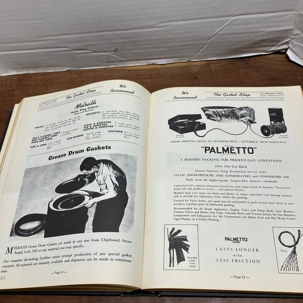 Hercules Equipment & Rubber Co. Catalog Industrial Products 1942 San Francisco